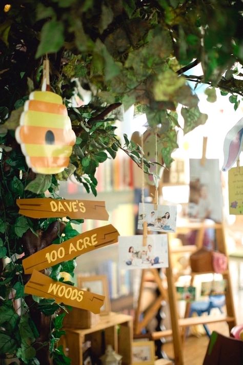 Kara's Party Ideas Winnie the Pooh 1st Birthday Party | Kara's Party Ideas Birthday Winnie The Pooh, Winnie The Pooh Birthday Party, Pooh Birthday Party, Winnie The Pooh Cake, Pooh Party, Winnie The Pooh Honey, Winnie The Pooh Themes, Teddy Bear Party, Pooh Birthday