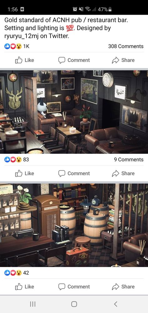 Acnh Brewery, Acnh Pub Design, Acnh Bar Design Code, Acnh Speakeasy, Acnh Bar Design, Acnh Jazz Bar, Acnh Bar, Pub Ideas, Speakeasy Bar