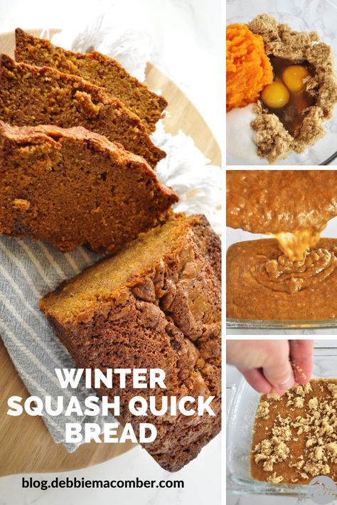 Carnival Squash, Squash Bread, Buttercup Squash, Savory Breads, Baked Butternut Squash, Butternut Squash Puree, Squash Puree, Dark Cool, Holiday Baking Recipes