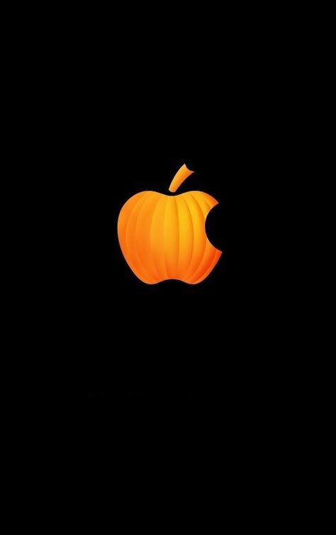 Apple Halloween Phone Wallpaper Pumpkin Iphone Wallpaper, Halloween Apples, Apple Wallpapers, October Wallpaper, Pumpkin Wallpaper, Iphone Logo, White Apple, Apple Logo Wallpaper Iphone, Thanksgiving Wallpaper