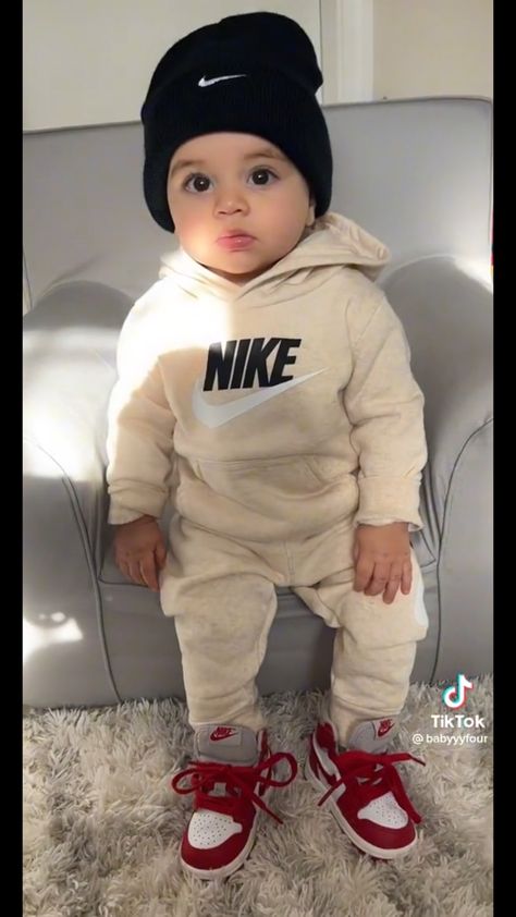 Baby Boy Nike Outfits, Food Outfits, Baby Boy Photoshoot, Baby Boy Nike, Baby Boy Swag, Fall Baby Clothes, Outfits For Fall