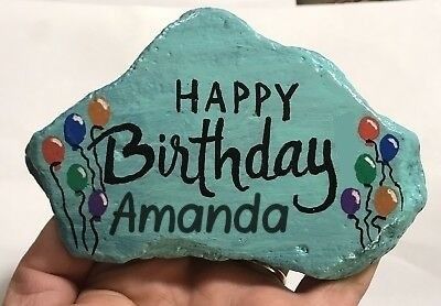 Conkers Craft, Happy Birthday Painting, Happy Birthday Amanda, Birthday Painting, Happy Birthday Wishes Photos, Rainbow Crafts, Rock Painting Ideas Easy, Rock Painting Art, Rock Crafts