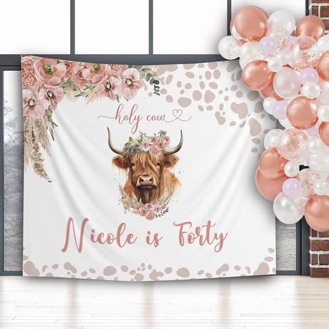 Country Western Backdrop Boho Cowboy Birthday Decoration - Etsy Western Backdrop, Backdrop Boho, Boho Cowboy, Diy Birthday Backdrop, Boho Birthday Party, Anniversaire Diy, Party Backdrops, Cow Decor, Cowboy Birthday