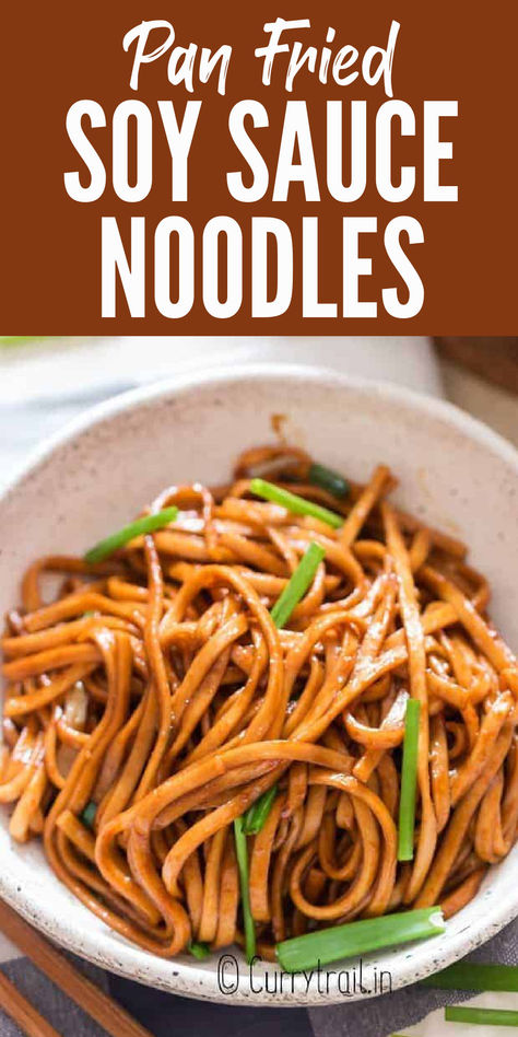 soy sauce noodles in a bowl. Rice Noodles Sauce, Good Noodle Recipes, Easy Noodle Recipes Asian Simple, Chinese Noodle Recipes Easy, Rice Noodle Sauce, Asian Noodles Sauce, Flavored Noodles, Noodle Wok, Chinese Pasta