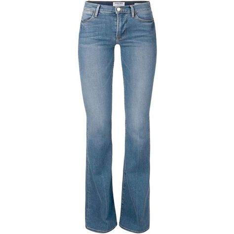 The Conjure Flower Jeans ❤ liked on Polyvore featuring jeans, pants, bottoms, flower jeans and blue jeans Flared Denim Jeans, Frame Jeans, Flower Jeans, Jeans Flared, Denim Bottoms, Destructed Jeans, Torn Jeans, Blue Ripped Jeans, Frame Denim Jeans