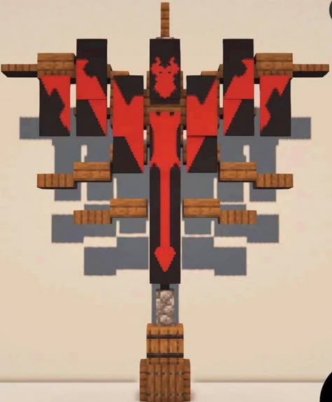 Nether Banner Minecraft, Minecraft Pentagram, Satanic Minecraft Builds, Minecraft Shield Banner Designs, Minecraft Wall Pattern, Dragon Banner Minecraft, Stendardi Minecraft, Banner Ideas Minecraft, Minecraft Ceiling Design