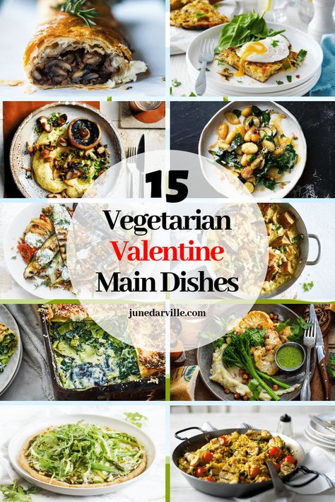 Valentines Food Dinner, Winter Foods, Vegetarian Main Course, Veggie Dinner, Vegetarian Main Dishes, Valentine Dinner, Tasty Healthy, Vegetarian Dinners, Vegetarian Meals