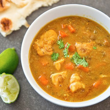 Slow-Cooker Chicken Mulligatawny Soup - I may have to give this a try. Sounds yummy! Chicken Mulligatawny, Mulligatawny Soup Recipe, Mulligatawny Soup, Chicken Soups, Soup Crockpot, Indian Soup, Paleo Crockpot, America's Test Kitchen Recipes, Curry Soup