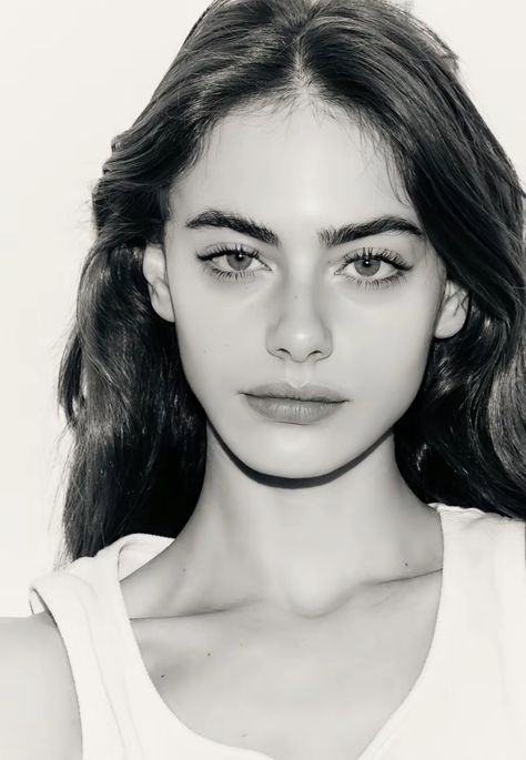 Model Cheekbones, Unsymmetrical Face Models, Persian Model, Asymmetrical Face Model, Yael Shelbia, Asian Nose, Asymmetrical Face, Slim Face, Bushy Eyebrows