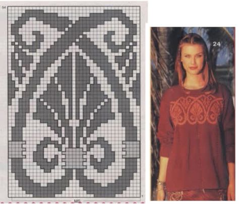 Art Nouveau Knitting Pattern, Art Nouveau Pattern, Fair Isle Pattern, Knit Stitch Patterns, Tapestry Crochet, Knit Stitch, Alpha Patterns, Brick Stitch, Knitting Techniques