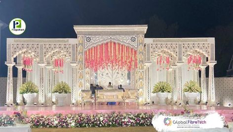 Brighten up any event with our stunning fiberglass Stage Mirror pot. Lightweight, durable, and elegant—perfect for adding that extra touch to your decor. Available now at Propskart! #eventdecor #event #weddingstage #weddingessentials #wedding #propskart_global #globalfibretech #india #decor India Decor, Wedding Setup, Islamic Events, Wedding Mandap, Wedding Set Up, Mehndi Designs For Beginners, Wedding Essentials, Wedding Stage, Indoor Wedding