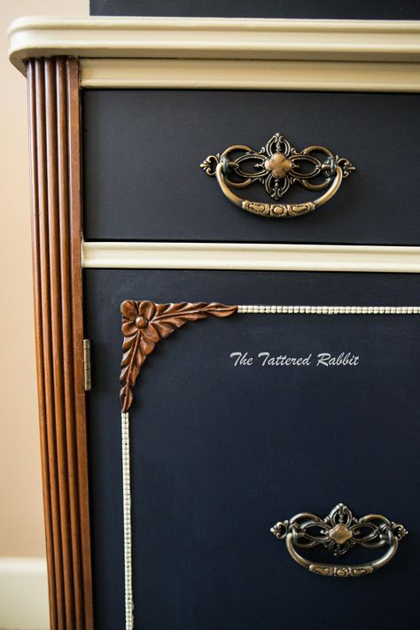 This blue ribbon china cabinet was transformed by The Tattered Rabbit with the help of GF products!
 
 
 "I wanted my colors to work together as a cohesive unit, with each complementing the other. I didnt want one color to outshine the other. So I chose Coastal Blue, Millstone, and Antique White from General Finishes Milk Paint line of products. Navy Painted Furniture, China Cabinet Makeover, Antique China Cabinets, Hutch Makeover, General Finishes Milk Paint, Navy Paint, Trendy Wall Decor, Custom Blinds, General Finishes