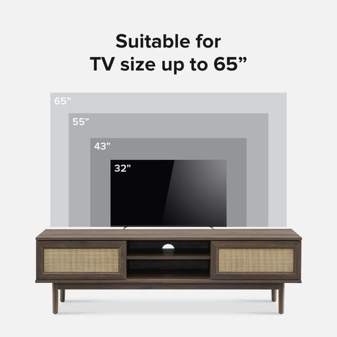 Amazon.com: Mopio Haylee 59" TV Stand for 55/60 inch TV, Modern Farmhouse Boho with Rattan Sliding Doors, Adjustable Shelves for a Clean and Natural Living Room, Includes Leveler (Natural Oak) : Home & Kitchen Rattan Tv Console, Tv Stand Modern, Modern Boho Farmhouse, Console Tv Stand, Farmhouse Entertainment Center, Tv Console Table, Console Tv, Natural Living Room, Tv Stand With Storage