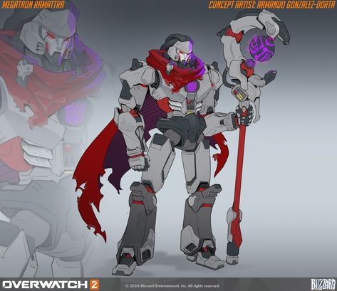 ArtStation - Megatron Ramattra Early Concept Megatron Art Transformers, Ramattra Overwatch, Megatron Art, Transformers Funny, Cool Robots, Transformers Movie, Overwatch 2, Transformers Artwork, Concept Ships