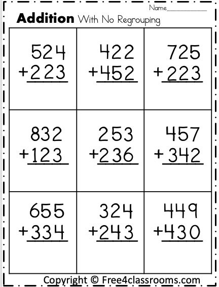 Extra Practice.  Practice makes perfect.  Practice 3 digit addition without regrouping.  There are nine vertical addition problems for students t 3 Digit Addition Without Regrouping, Addition With Regrouping Worksheets, Free Addition Worksheets, Comparing Numbers Worksheet, Addition Without Regrouping, Regrouping Addition, Worksheet For Class 2, 3 Digit Addition, Math Addition Worksheets