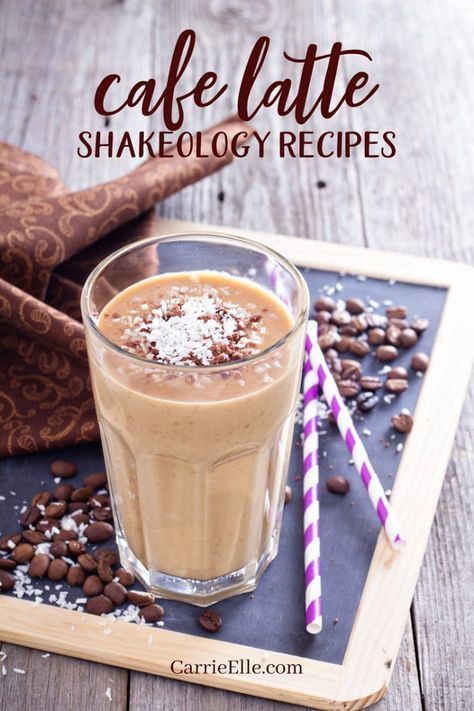 Cafe Latte Shakeology Recipe, Cafe Latte Recipe, Cocktails Birthday, Chocolate Shakeology Recipes, Chocolate Strawberry Smoothie, Aesthetic Packaging, Recipes Winter, Shakeology Recipes, Beachbody Recipes