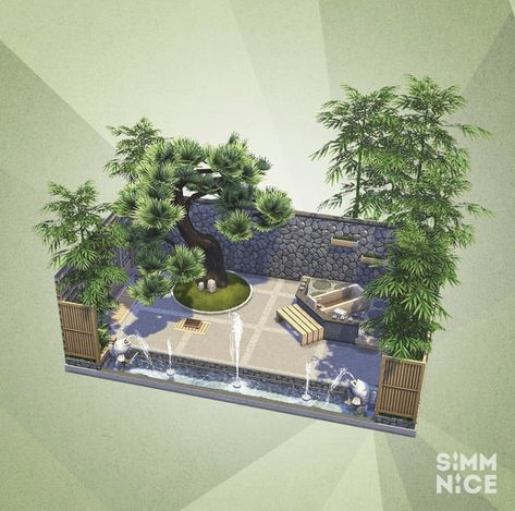 Sims Yard Ideas, Sims Pool Ideas, The Sims 4 Backyard Ideas, Sims 4 Yard Ideas, Sims 4 Outdoor Ideas, Sims Spa, Sims 4 Home Ideas, Sims 4 Garden Ideas, Sims 4 Backyard Ideas