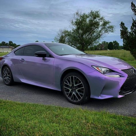 Purple Wrapped Car, Purple Lexus, Holographic Car, Car Paint Jobs, Purple Car, Lexus Cars, Cute Car Accessories, Purple Cat, Car Mods