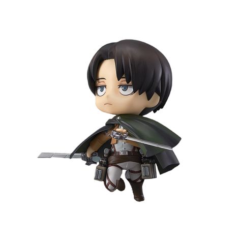 Levi Ackerman Plush, Levi Ackerman Nendoroid, Aot Nendoroid, Chibi Levi Ackerman, Levi Nendoroid, Levi Cute, Aot Merch, Nendoroid Png, Nendoroid Icon