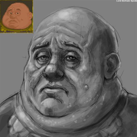 Fat man... Men Anatomy Drawing, Fat Man Drawing, Men Anatomy, Screaming Drawing, Gamorrean Guard, Cartoon Reference, Male Face Drawing, Old Fat, Man Anatomy