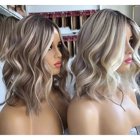 Brazilian Virgin Hair Ash Blonde 13x4 Lace Front Human Hair Wigs Pre-Plucked Body Wave Short Bob Highlight Color Lace Frontal Wig for Women 2023 - US $214.49 Highlights Bob Wig, Blonde Highlights Bob, Highlights Bob, Wavy Human Hair Wigs, Balayage Dark Roots, Ash Blonde Bob, Balayage Dark, Bob Human Hair Wigs, Short Wavy Bob