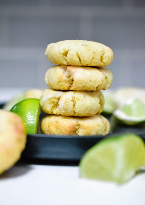 Gluten Free Key Lime Cupcakes, Gluten Free Key Lime Cookies, Healthy Lime Dessert, Gluten Free Key Lime, Lime Dessert Recipes, Sunday Baking, Summer Get Together, Key Lime Cookies, Lime Glaze