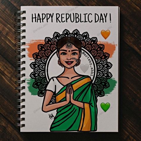 15 August Sketch, Independence Day Drawing Sketch, Ideas For School Magazine, Drawing Ideas For School, Independence Day Drawing Ideas, Drawing Ideas Mandala, Unique Drawing Ideas, Drawing Sketch Book, Republic Day Drawing