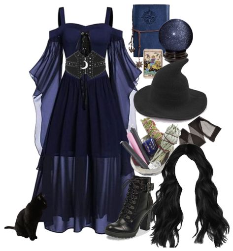 Witch Outfit Cottagecore, Witch Battle Outfit, Witch Oc Outfit Ideas, Salem Witch Outfit Aesthetic, Thrifted Witch Costume, Formal Witch Outfit, Modern Witch Clothes, Wich Outfit Aesthetic, Witchy Outfit Inspiration