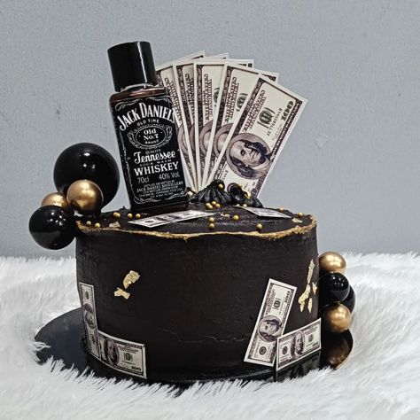 Alcohol and dollar theme cake 800 gm in chocolate truffles flavour with almonds For order DM or 📞 9599571614 Delivery in delhi and delhi ncr All customized cakes and theme cakes available Order on pre booking Making your memories more special 😄 #naavjotbaake #alcohol #dollar #black #gold #delhi #homebaker #explore 20th Birthday Cake For Guys, Birthday Cake For Guys, Cake For Guys, 20th Birthday Cake, 20 Birthday Cake, Mafia Boss, Birthday Cakes For Men, Theme Cake, 20th Birthday