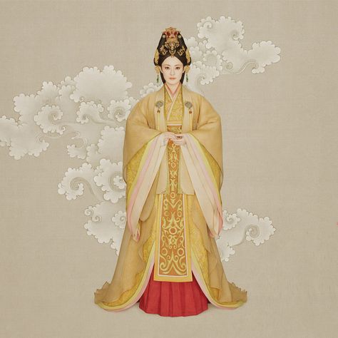 Chinese Empress, Zhen Huan, Traditional Chinese Clothing, Ancient Dress, Chinese Traditional Costume, Chinese Art Painting, Queen Outfit, Chinese Art Girl, Chinese Clothing