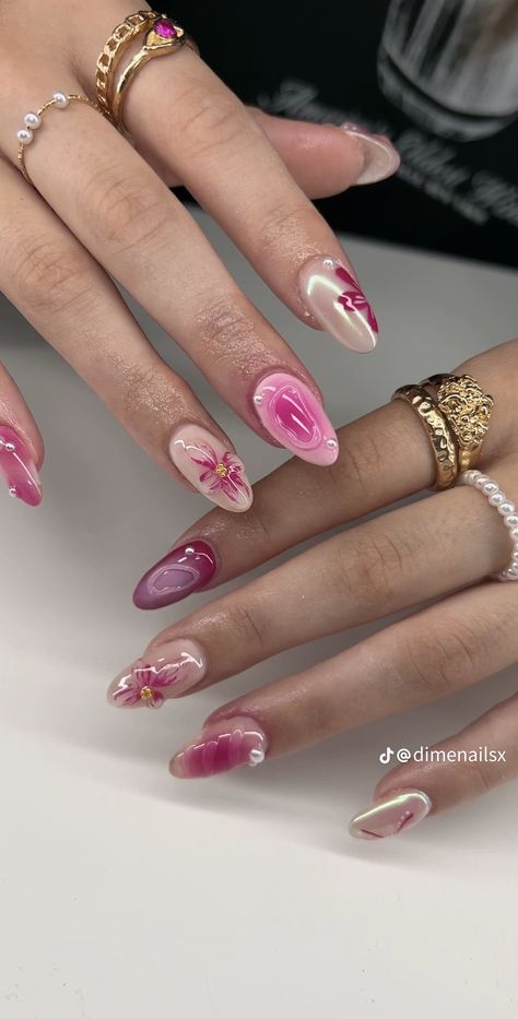 Nessa Nails, Orchid Nails, Shiny Nails Designs, Wow Nails, Nails Today, Summery Nails, Soft Nails, Minimalist Nails, Funky Nails