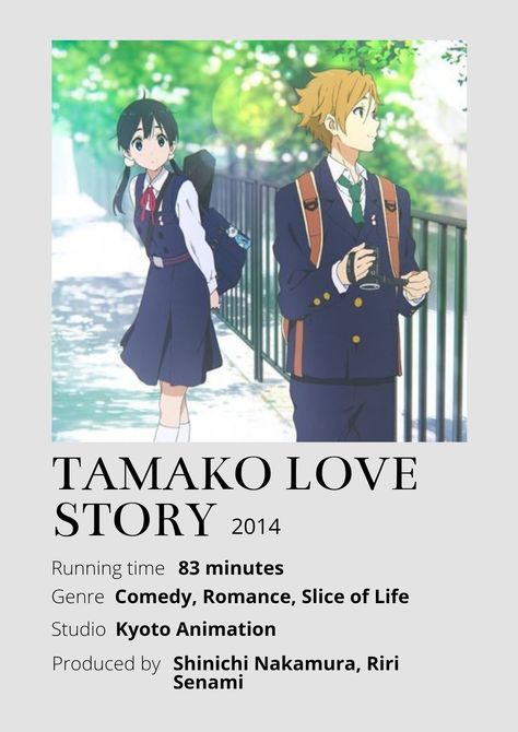 Tamako Love Story Anime Minimalist poster 😊 Information taken from myanimelist.net and wikipedia.org Top 10 Romance Anime, Romance Anime List, Romantic Comedy Anime, Top Anime Series, Anime Minimalist Poster, Poster Information, Tamako Love Story, Shojo Anime, Anime Love Story