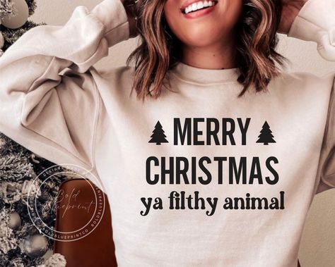 Merry Christmas Ya Filthy Animal, Ya Filthy Animal, Winter Svg, Animal Svg, Holiday Svg, Filthy Animal, Christmas Lovers, Funny Svg, Printing Business