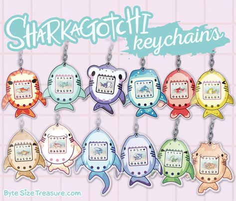 Mermaid Couture, Acrylic Key Chains, Plush Keychains, Merchandise Ideas, Shark Pictures, Cute Shark, Cute Patches, Low Poly Art, Acrylic Keychains