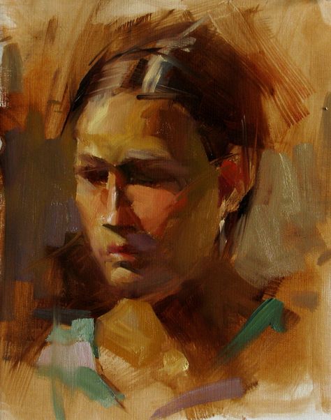 Qiang Huang Head Study, Daily Painters, Figurative Artists, Daily Painting, Classical Art, Portrait Artist, Fine Art Gallery, Original Fine Art, Free Art