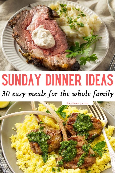 Traditional Sunday Dinner, Weekday Healthy Dinner Ideas, Good Sunday Dinner Ideas, Sunday Dinner Ideas Winter, Easy Sunday Lunch Ideas, Dinner For 2 Ideas, Thursday Dinner Ideas, Sunday Night Dinner Ideas, Healthy Sunday Dinner Ideas