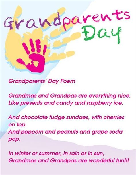 Poems For Preschoolers, Grandparents Poem, Grandparents Day Preschool, Grandparents Day Quotes, Grandparents Day Poem, Grandparents Day Activities, Grandparents Day Cards, Quotes Girlfriend, Quotes And Poems