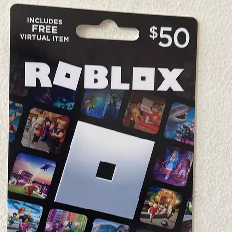 Two Roblox gift cards $50 Robux Gift Card, Roblox Online, Roblox Generator, Roblox Gift Card, Roblox Robux, Birthday Pins, Free Robux, Roblox Gifts, Gift Card Generator