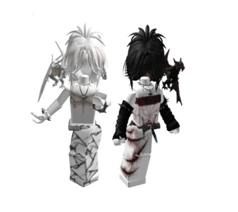 Matching Rblx Avatar, Matching Roblox Avatars For Best Friends, Matching Roblox Outfits For Best Friends, Roblox Random, Lion Face Drawing, Matching Avatars, Roblox Matching, Emo Couples, Skins Roblox