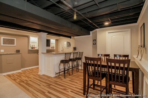 Zelinski Project Lake House Basement, Basement Systems, Midwest Home, Contemporary Basement, Basement Painting, Dream Basement, Basement Remodel Diy, Modern Basement, Basement Finishing