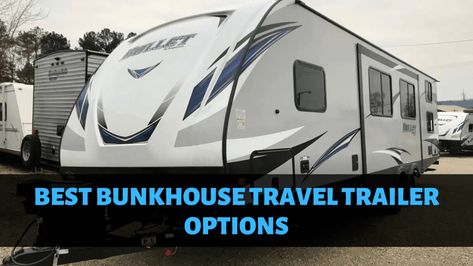 Best Bunkhouse Travel Trailer [2021]: Top Models & Options! - RV Pioneers Travel Trailer Floor Plans, Bunkhouse Travel Trailer, Keystone Outback, Rv Floor Plans, 5th Wheel Rv, Fifth Wheel Trailers, Bunk House, Top Models, Rv Living