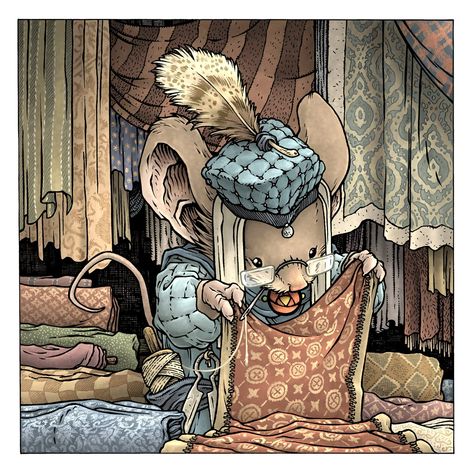 Mouse Guard — Limited Edition Sharon Print Mouse Guard Rpg, Mouse Guard, Animation Drawing Sketches, Handmade Halloween Costumes, Princess And The Pea, Toned Paper, San Diego Comic Con, Animated Drawings, Woodland Creatures