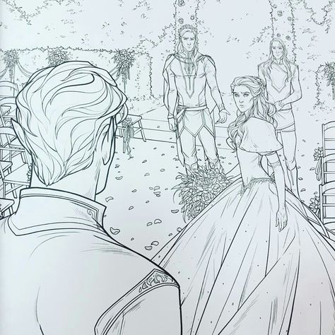 Acotar Coloring Book Pages Blank, Acotar Coloring Pages, Charlie Bowater, Quirky Books, Adult Colouring Pages, Drawing Templates, Cool Coloring Pages, Fantasy Aesthetic, Coloring Book Art