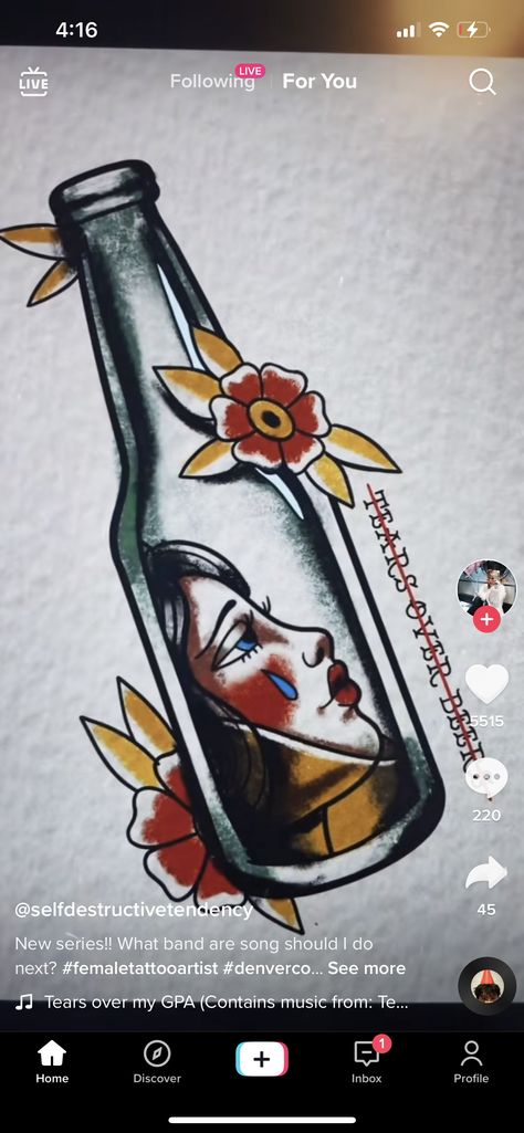 Wine Bottle Tattoo Traditional, Glass Bottle Tattoo, Traditional Message In A Bottle Tattoo, Bottle Traditional Tattoo, Alcohol Traditional Tattoo, Potion Bottle Tattoo Traditional, Traditional Whiskey Bottle Tattoo, Traditional Liquor Bottle Tattoo, Neo Traditional Potion Bottle