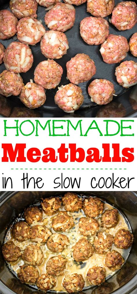 Easy Home Style Slow Cooker Homemade Meatballs Home Style Meatballs, Homemade Meatballs Crockpot, Dinner Meatballs, Meatballs For Dinner, Homemade Meatballs Easy, Homemade Ketchup, Crock Pot Meatballs, How To Cook Meatballs, Slow Cooker Meatballs