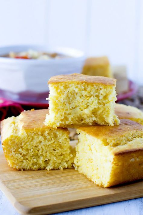 Cornbread Recipe For Two, Homemade Jiffy Cornbread, Yogurt Cornbread, Cream Corn Bread, Super Moist Cornbread, Farm To Table Recipes, Jiffy Mix Recipes, Sour Cream Cornbread, Jiffy Cornbread Recipes