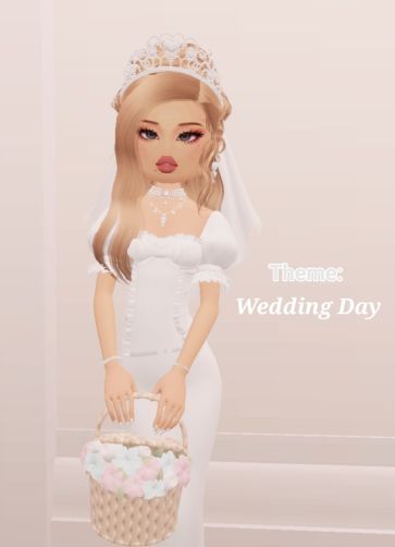 Wedding Dti Outfit, Wedding Day Dti Fits, Dti Outfits Wedding Day, Wedding Day Outfit Dress To Impress, Dti Outfits Ideas Wedding Day, Wedding Day Dress To Impress, Dress Impress, Wedding Day Dresses, Roblox Dress