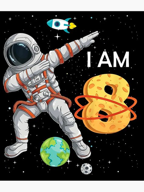 "Kids 8 Years Old Birthday Boy Space 8th B-Day" Greeting Card for Sale by anniversaryshop | Redbubble Happy 8th Birthday Boy, 8th Birthday Boy, Boys 8th Birthday, 7th Birthday Boys, Happy Birthday Theme, Happy 11th Birthday, Happy Birthday Boy, Happy 8th Birthday, Happy 7th Birthday