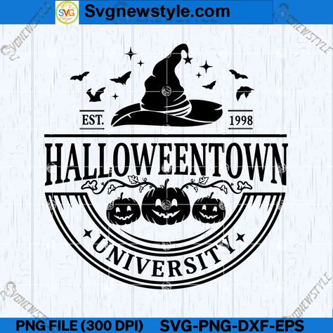 Halloween Town University, Cricut Halloween, Art Cut, School Svg, Halloween Pictures, Silhouette Art, Halloween Town, Image Editing, Svg Files For Cricut