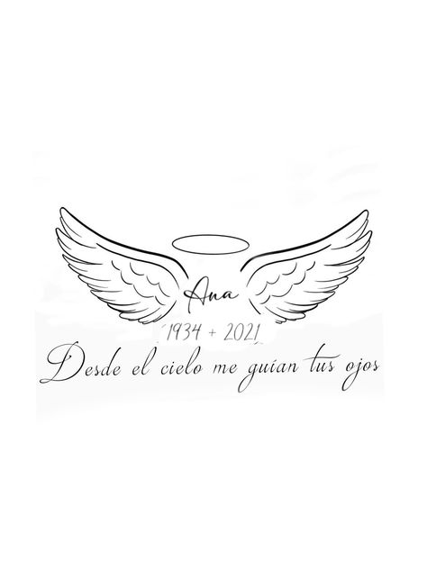 Tattoo With Wings For Women, Tattoo Ideas Female Meaningful Angel Wings, Dedication Tattoos Ideas, Tattoo Ideas For Past Loved Ones, Remeberance Tattoos Grandma, Angel Tattoo Designs Women, I Was His Angel Now Hes Mine Tattoo, Love Ones Tattoos Passed, Forearm Tattoos Woman